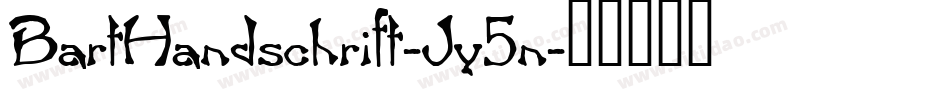 BartHandschrift-Jy5n字体转换