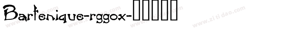 Bartenique-rggox字体转换