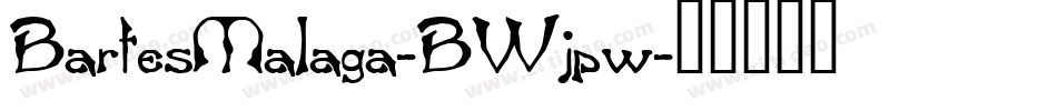 BartesMalaga-BWjpw字体转换