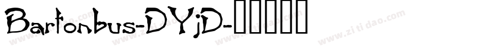 Bartonbus-DYjD字体转换
