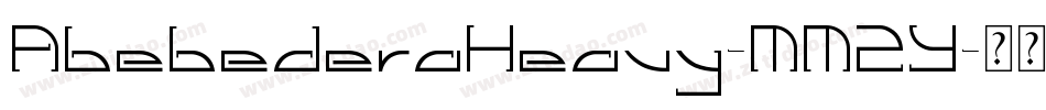 AbebederaHeavy-MM2Y字体转换