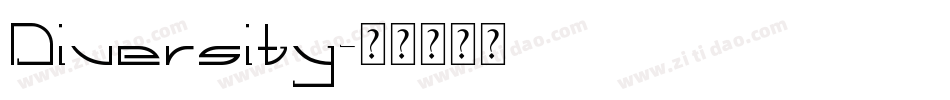 Diversity字体转换