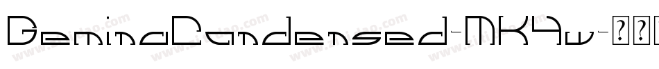 GeminaCondensed-MK4w字体转换