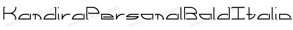 KandiraPersonalBoldItalic-yV2Y字体转换