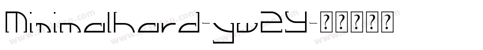 Minimalhard-yw2Y字体转换