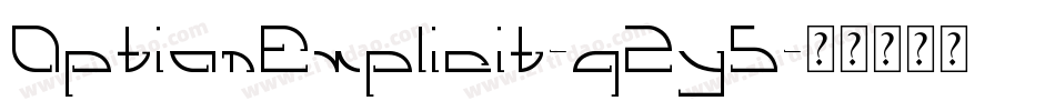 OptionExplicit-q2y5字体转换