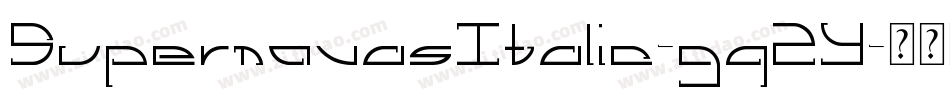 SupernovasItalic-gq2Y字体转换