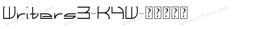 Writers3-K4W字体转换