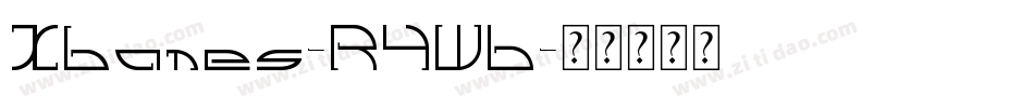 Xbones-R4W6字体转换