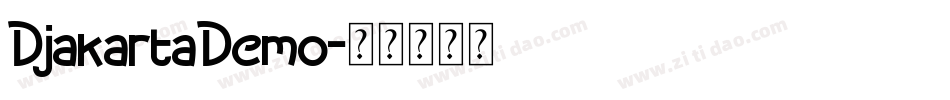 DjakartaDemo字体转换
