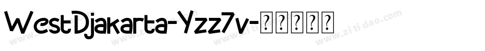 WestDjakarta-Yzz7v字体转换