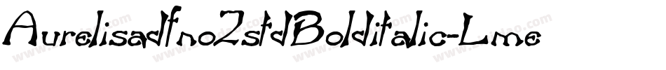 Aurelisadfno2stdBolditalic-LmeZ字体转换