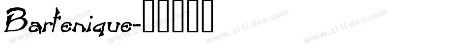 Bartenique字体转换