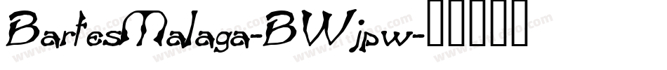 BartesMalaga-BWjpw字体转换