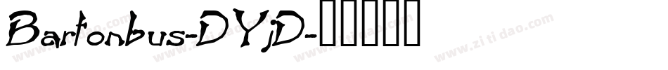 Bartonbus-DYjD字体转换