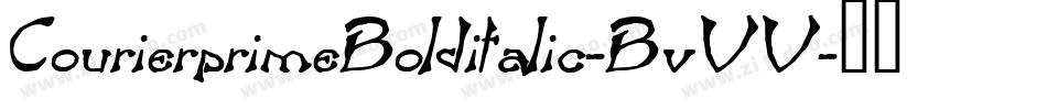 CourierprimeBolditalic-BvVV字体转换