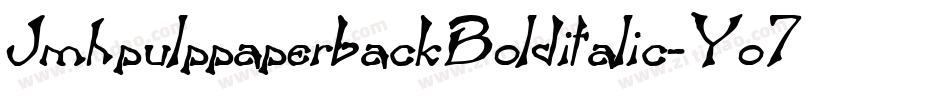 JmhpulppaperbackBolditalic-Yo7L字体转换