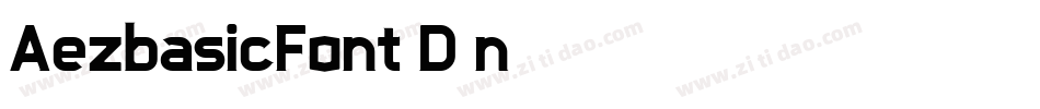 AezbasicFont-D0n0字体转换