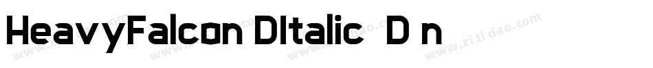 HeavyFalcon3DItalic-9D0n字体转换
