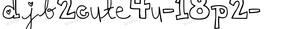 Djb2Cute4u-18P2字体转换