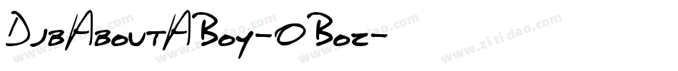 DjbAboutABoy-0Boz字体转换