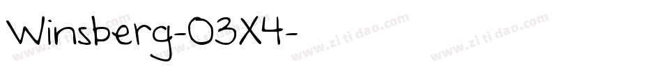 Winsberg-O3X4字体转换