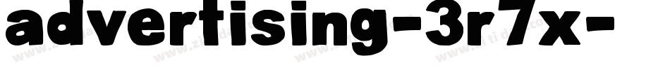 Advertising-3R7X字体转换
