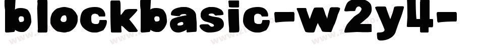 Blockbasic-W2y4字体转换