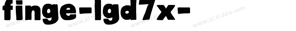 Finge-lgd7X字体转换