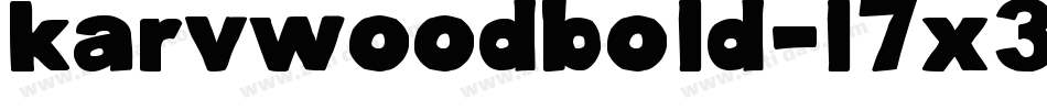 KarvwoodBold-L7x3字体转换