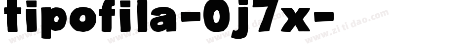 Tipofila-0j7X字体转换