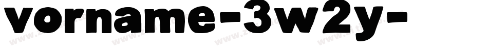 Vorname-3W2y字体转换 Vorname-3W2y字体转换