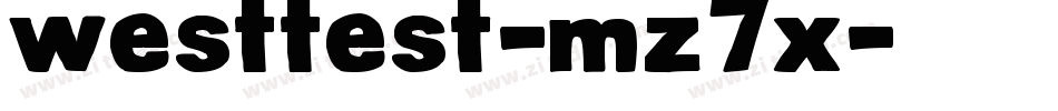 WestTest-MZ7x字体转换