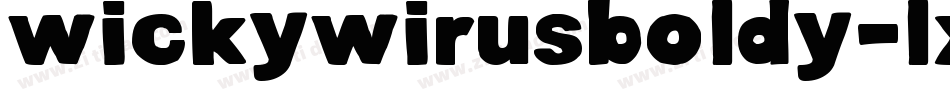 WickywirusBoldy-lx7X字体转换