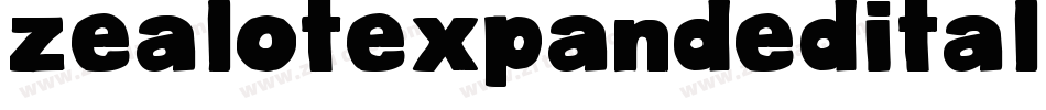 ZealotExpandedItalic-wY7x字体转换