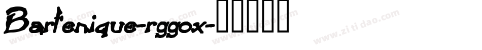 Bartenique-rggox字体转换