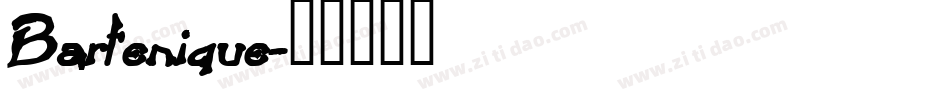 Bartenique字体转换
