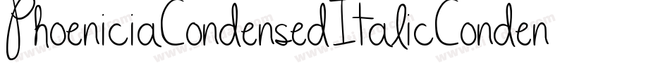 PhoeniciaCondensedItalicCondensedItalic-ZAoB字体转换