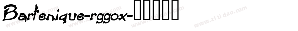 Bartenique-rggox字体转换