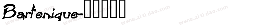 Bartenique字体转换