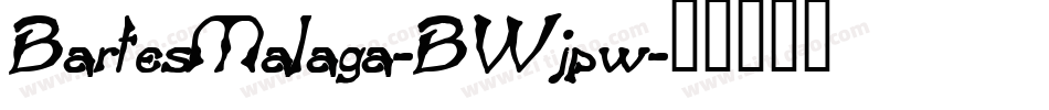 BartesMalaga-BWjpw字体转换