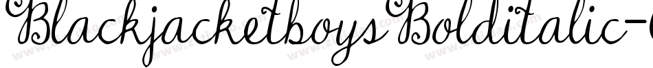 BlackjacketboysBolditalic-O9z6字体转换 BlackjacketboysBolditalic-O9z6字体转换