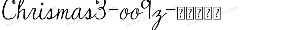 Chrismas3-oo9z字体转换