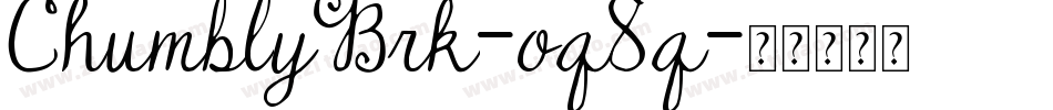 ChumblyBrk-oq8q字体转换