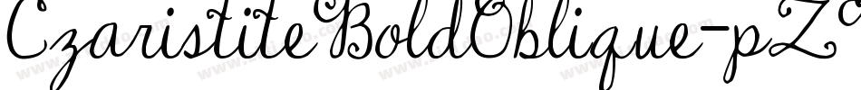 CzaristiteBoldOblique-pZ9Z字体转换