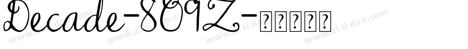 Decade-8O9Z字体转换