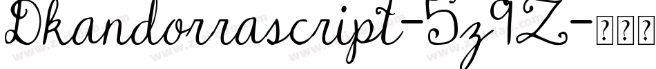 Dkandorrascript-5z9Z字体转换