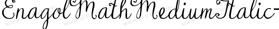 EnagolMathMediumItalic-lw8q字体转换