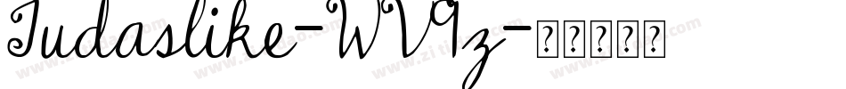 Judaslike-WV9z字体转换
