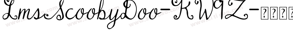 LmsScoobyDoo-KW9Z字体转换